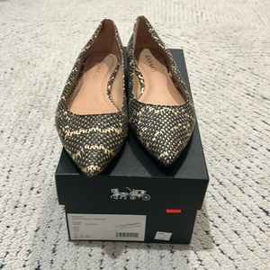 Coach Vierra Snake Skimmer Flats 6.5